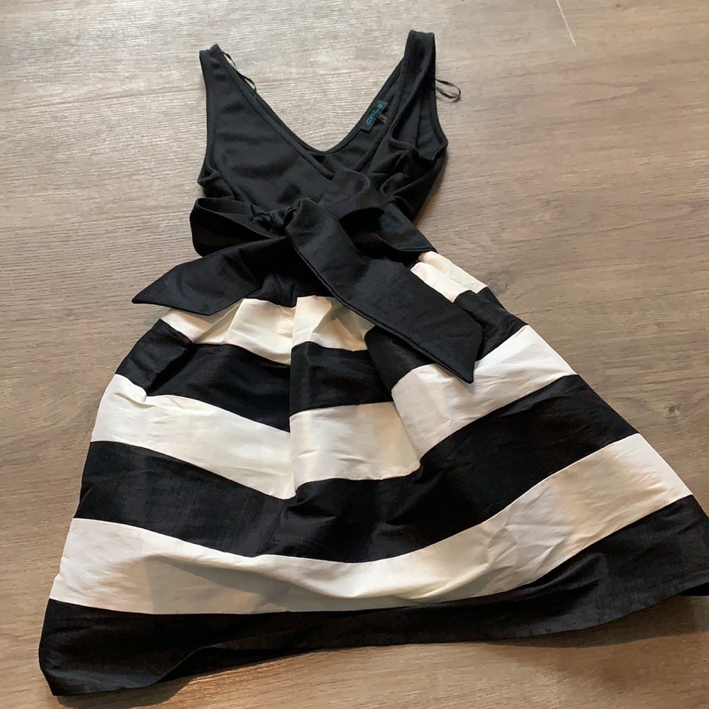 Black and White Stripped Dress